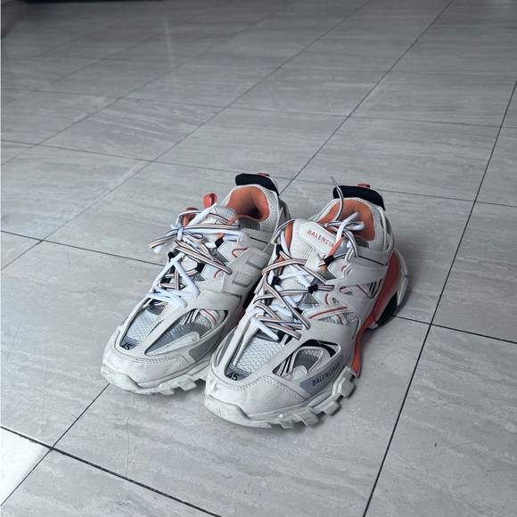 BALENCIAGA TRACK RUNNER ORANGE & WHITE - Picture 6 of 6